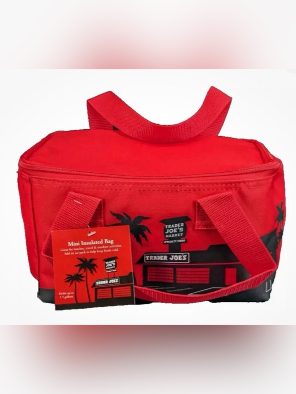 Trader Joe's Red Mini Insulated Tote